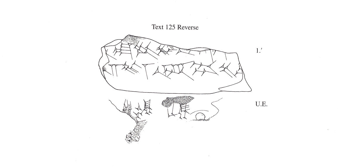 Cuneiform tablet impressed with three seals: fragment, content uncertain, Clay, Achaemenid