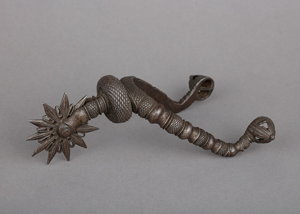 Rowel Spur, Iron alloy, German, possibly Saxony