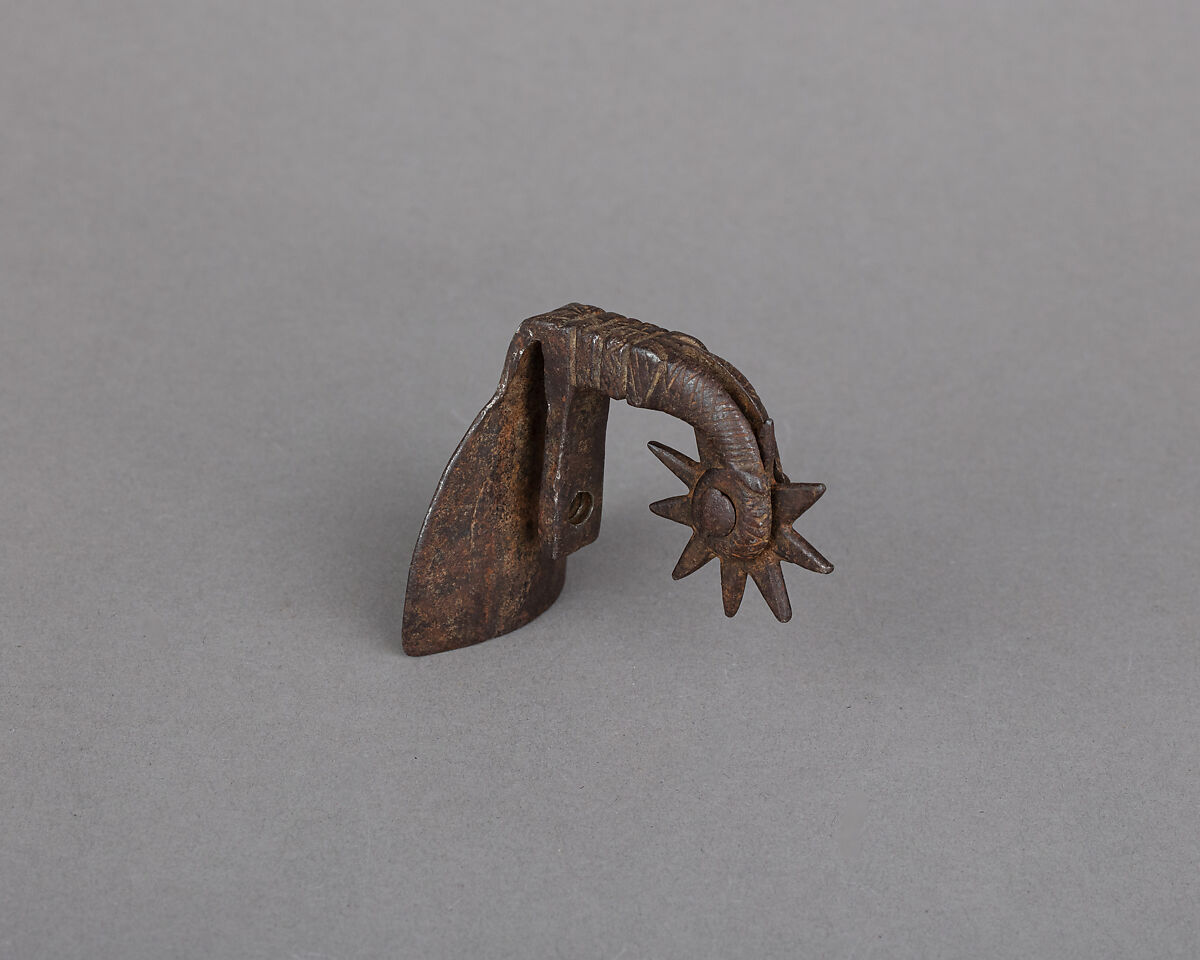 Rowel Spur, Iron alloy, probably German 