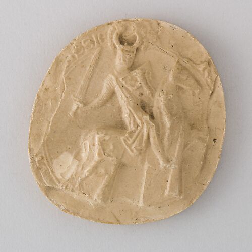 Reproductin of the Seal of Henri...dominus terre H... Landgrav, 1290