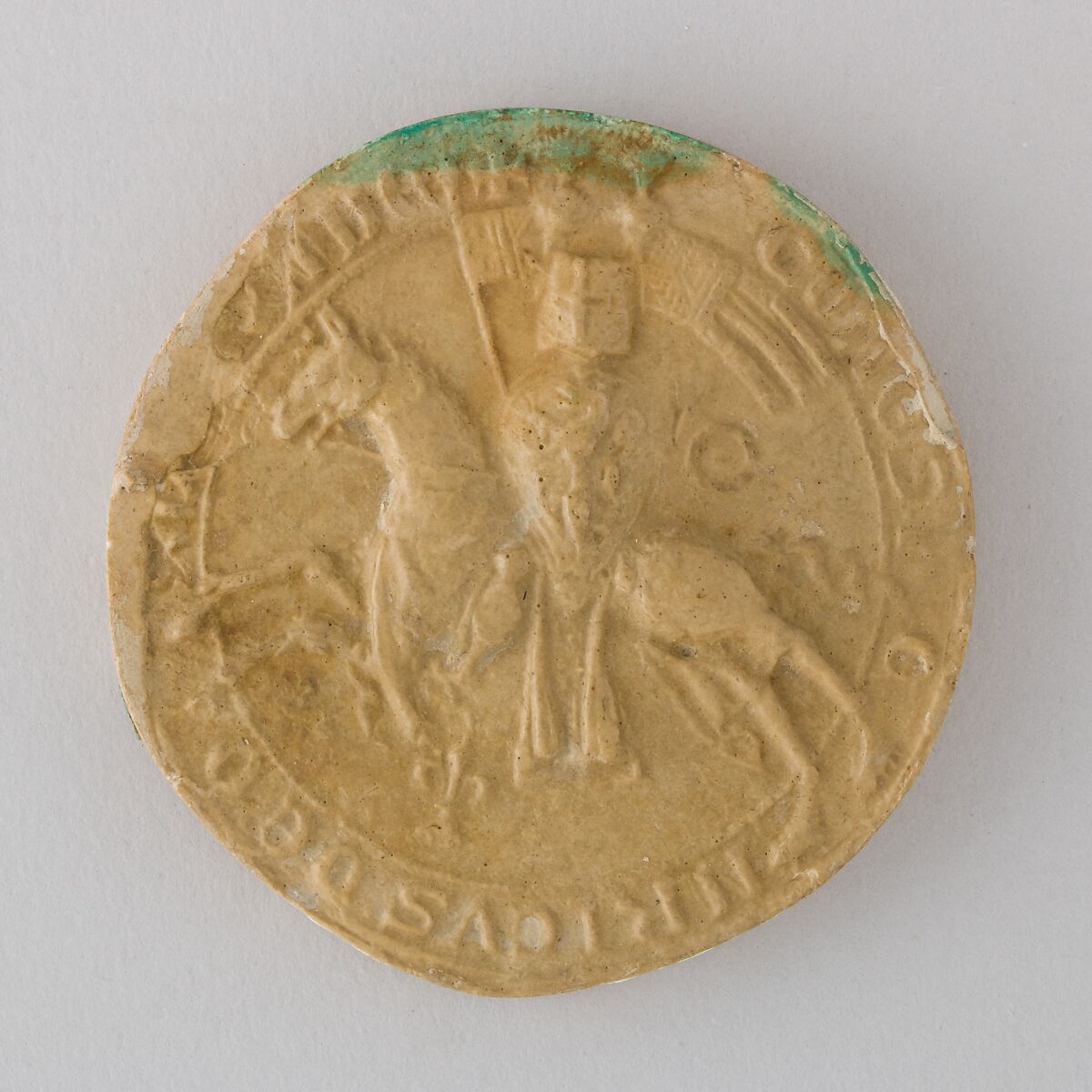 Reproduction of the Seal of Heinrich Graf von Orlamünde, 1327, Plaster, German 