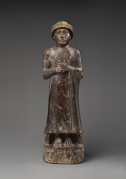 Statue of Ur-Ningirsu, son of Gudea, Chlorite, Neo-Sumerian 