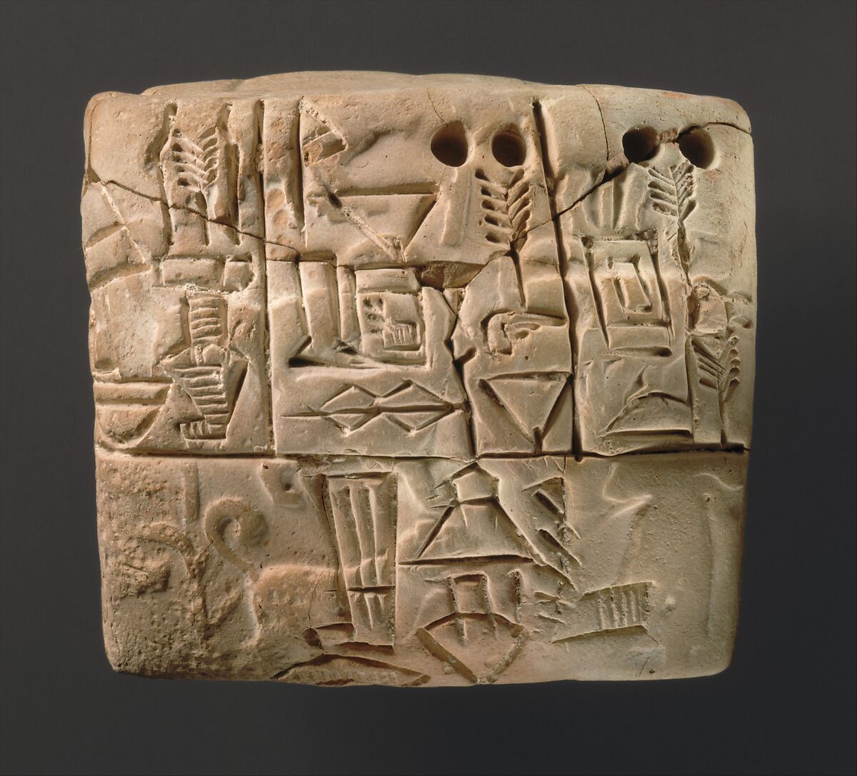 Image result for Tablet with proto-cuneiform pictographic characters