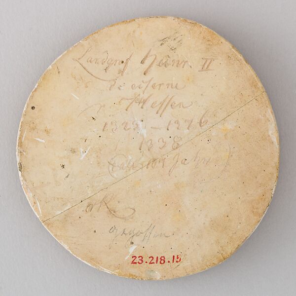 Reproduction of the Seal of Landgraf Heinr. II der Eiserne von Hessen, 1338, Plaster, German