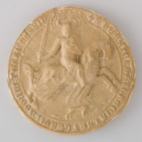 Reproduction of the Seal of Landgraf Heinr. II der Eiserne von Hessen, 1338, Plaster, German 