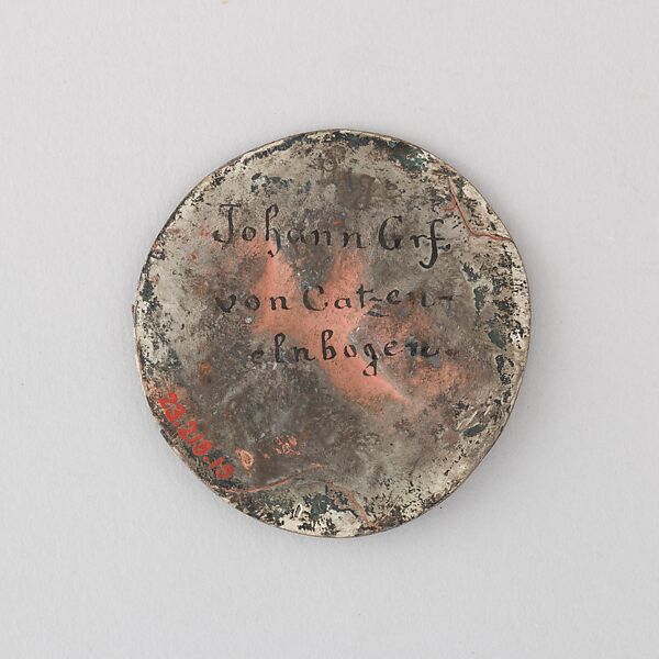 Reproduction of the Seal of Johann, Graf von Catzenelnbogen, L. 12th – 14th century, Electrotype, German