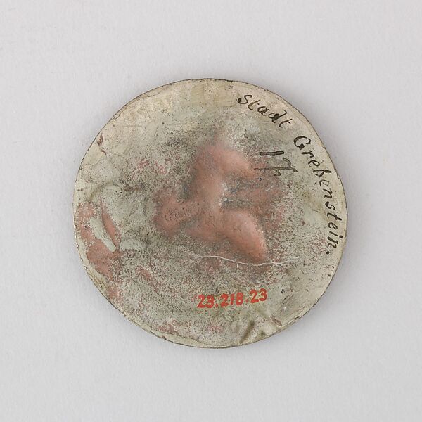 Reproduction of the Seal of Stadt Grebenstein, L. 12th–14th century, Electrotype, German