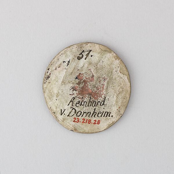 Reproduction of the Seal of Reinhard von Dornheim, L. 12th–14th century, Electrotype, German