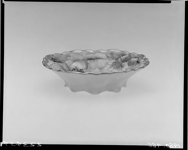 Dish, R. C., Porcelain, overglaze enamel decoration and gilding, American or German