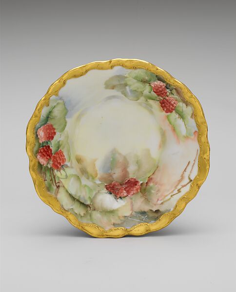 Dish, R. C., Porcelain, overglaze enamel decoration and gilding, American or German 