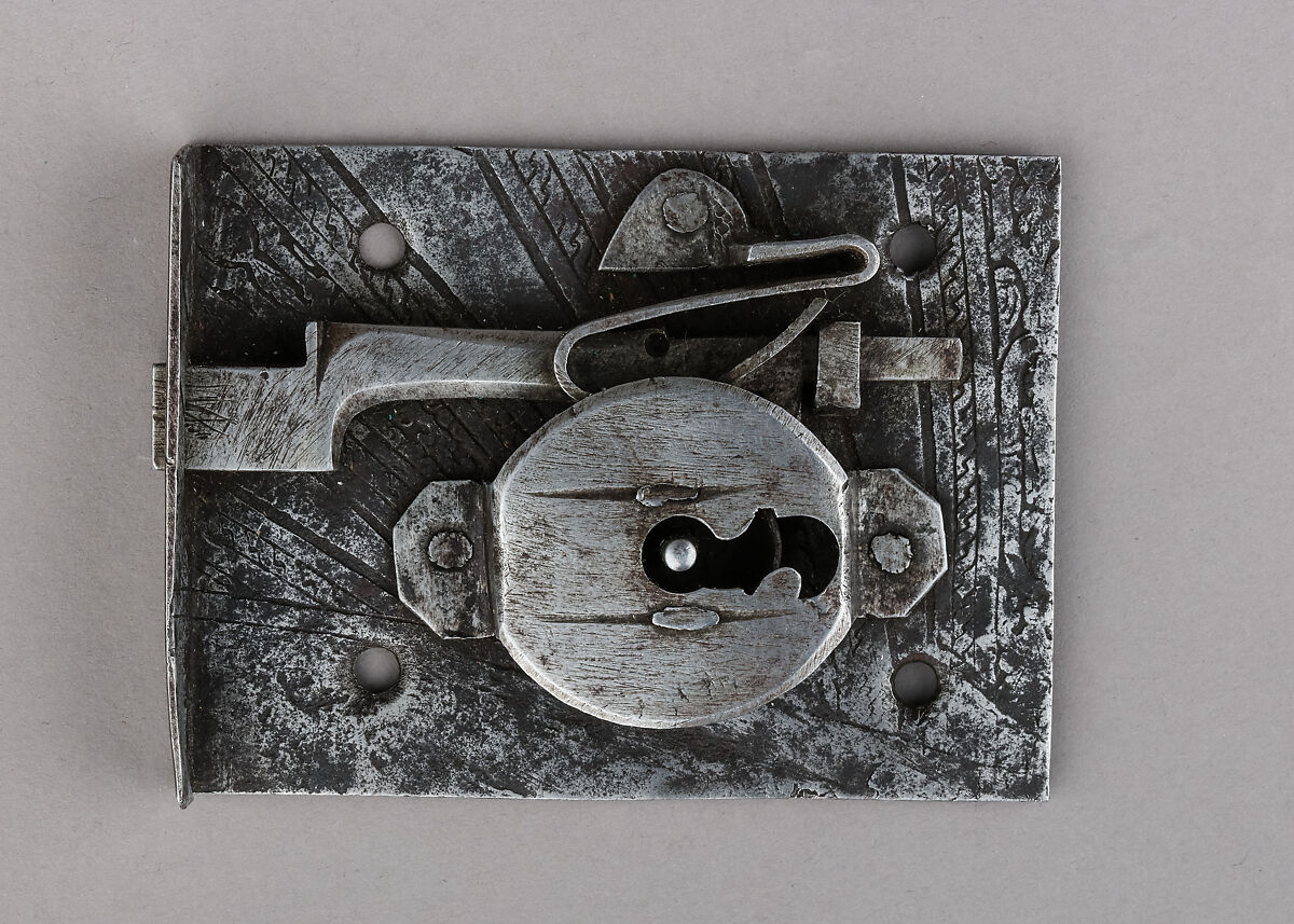Lock, Rim, Steel, possibly Spanish, possibly Italian 