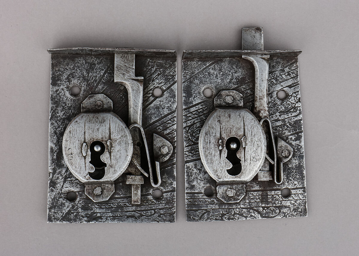 Lock, Rim, Steel, possibly Spanish, possibly Italian