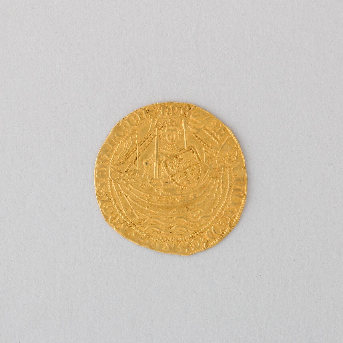 Coin (Noble) Showing Henry VI, Gold, British 