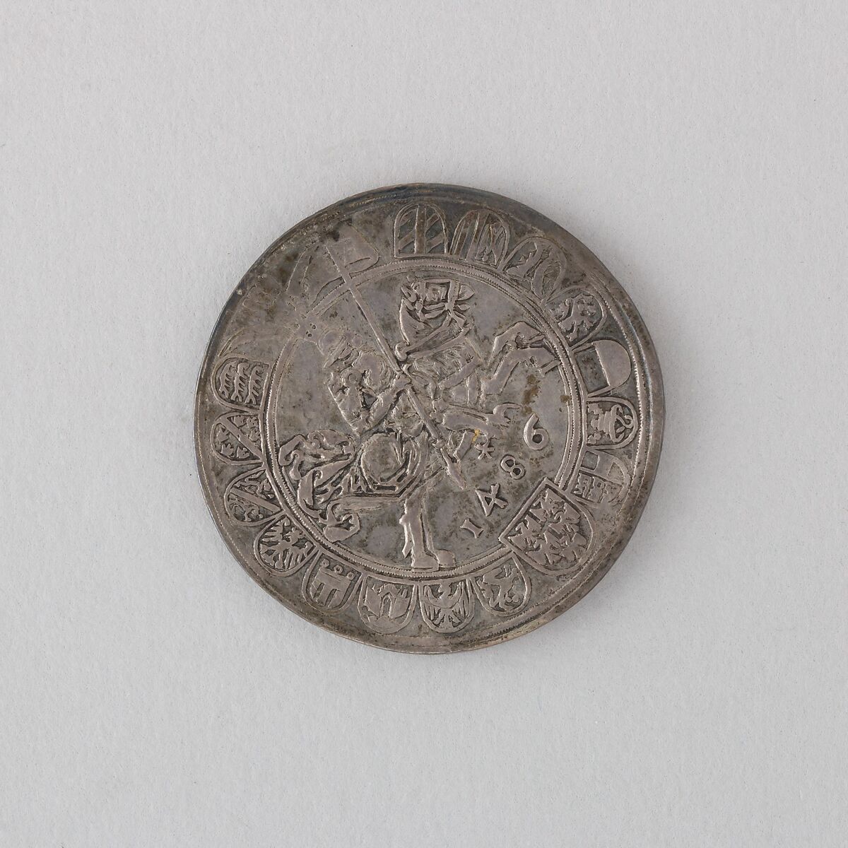 Coin (Thaler) Showing Archduke Sigismund, Silver, Austrian