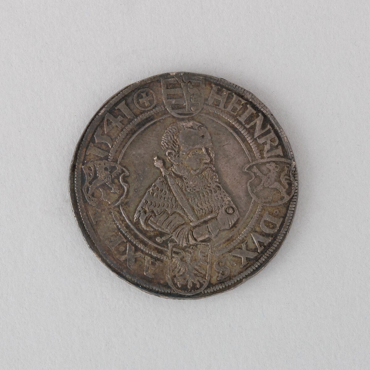 Coin (Thaler, Annaberg) Showing John Frederick, Elector of Saxony, Silver, German 