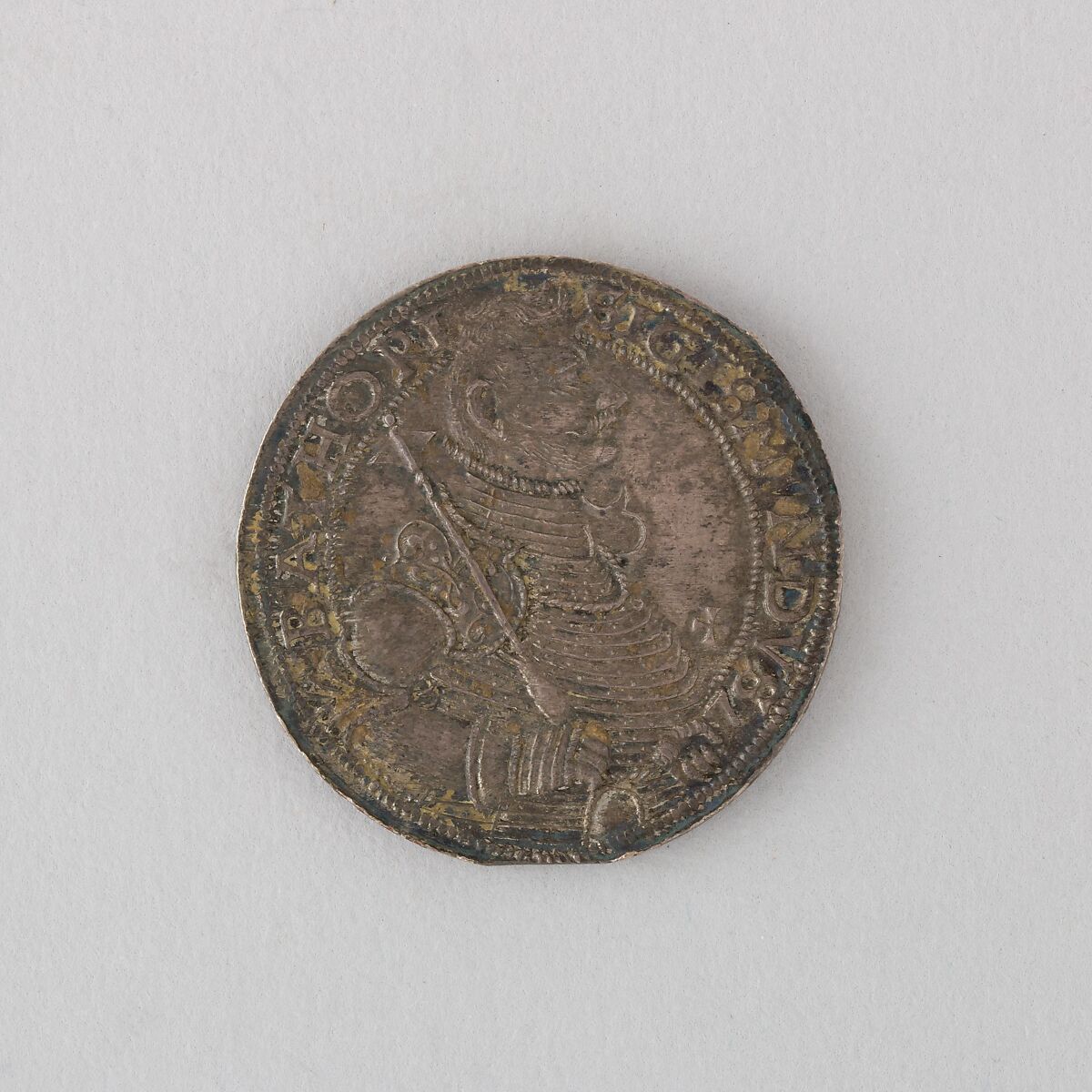 Coin (Thaler) Showing Prince Sigismund Báthori, Silver, probably Hungarian 