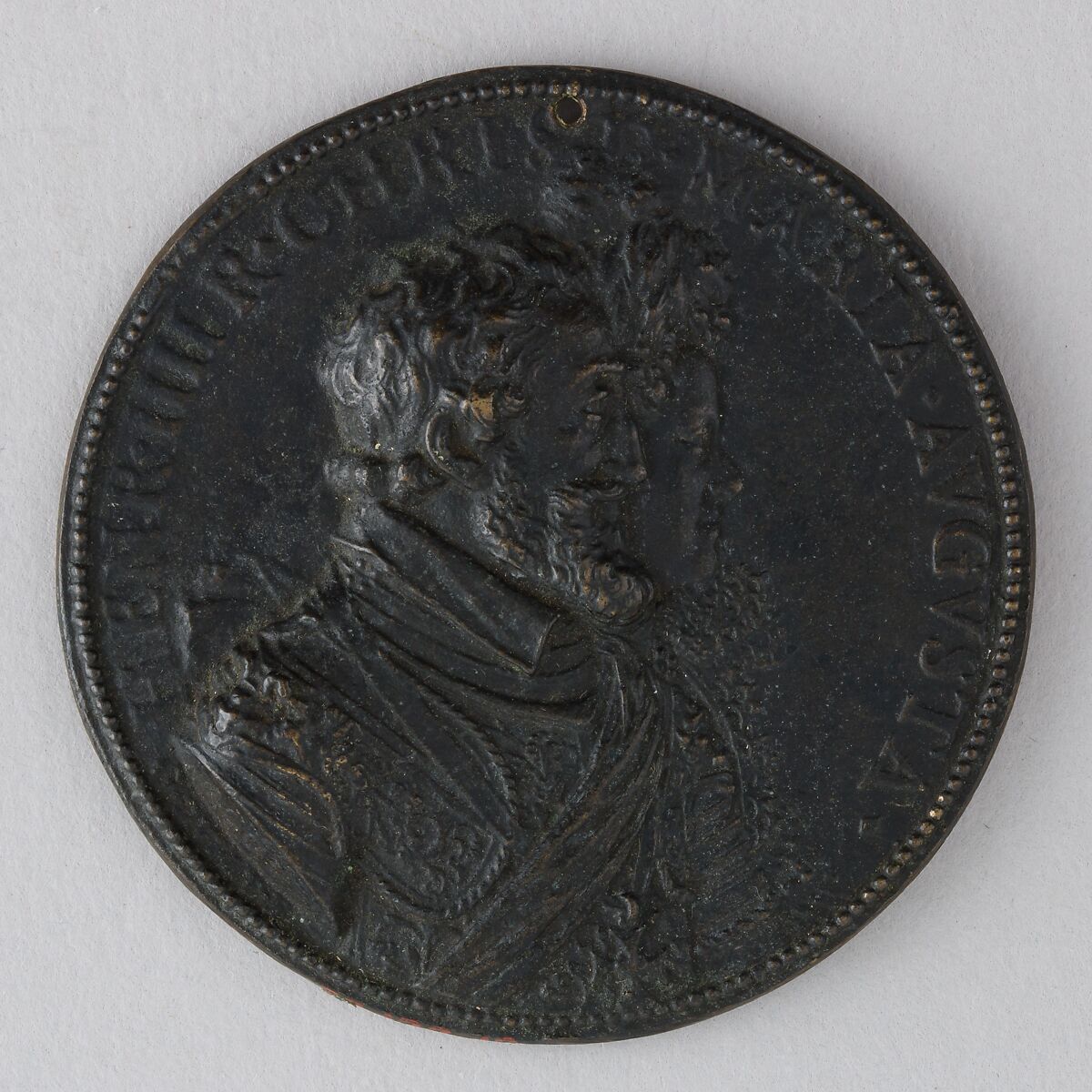 Medal Showing Henry IV of France (b. 1553, r. 1589–1610) and Marie de Médicis (1573–1642), Guillaume Dupré (French, 1579–1640), Bronze, French 