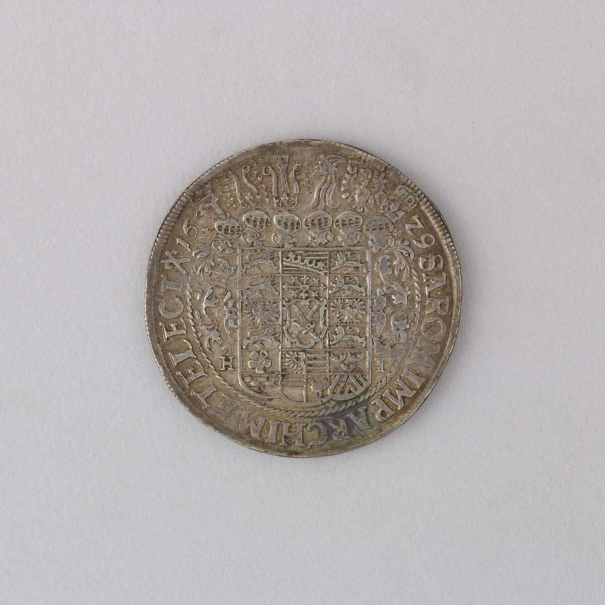 Coin (Thaler) Showing John George I, Duke of Saxony, Silver, German