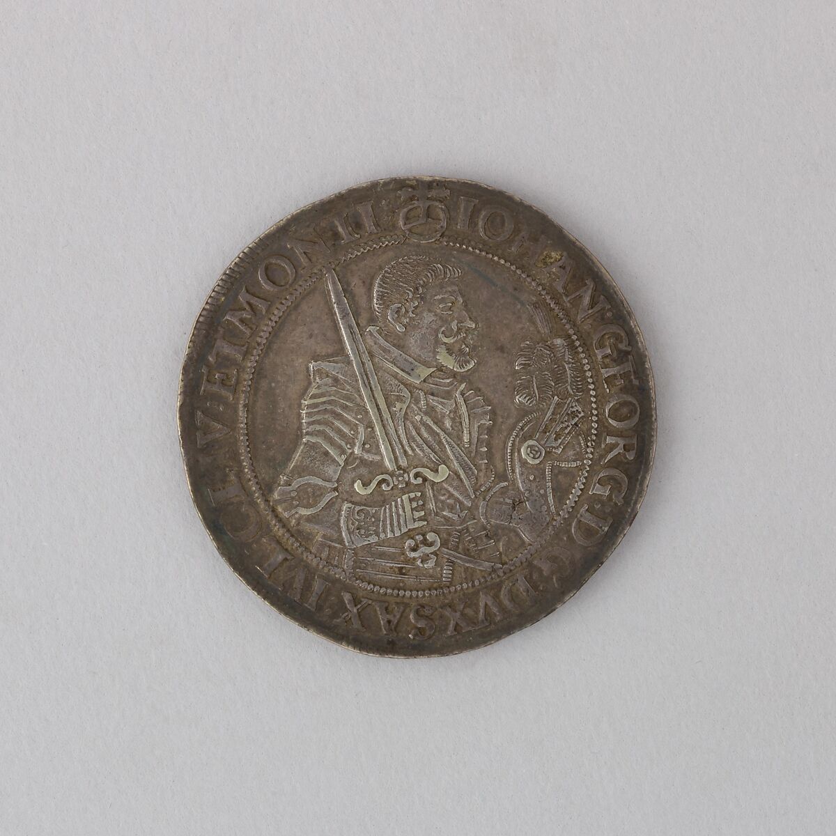 Coin (Thaler) Showing John George I, Duke of Saxony, Silver, German 