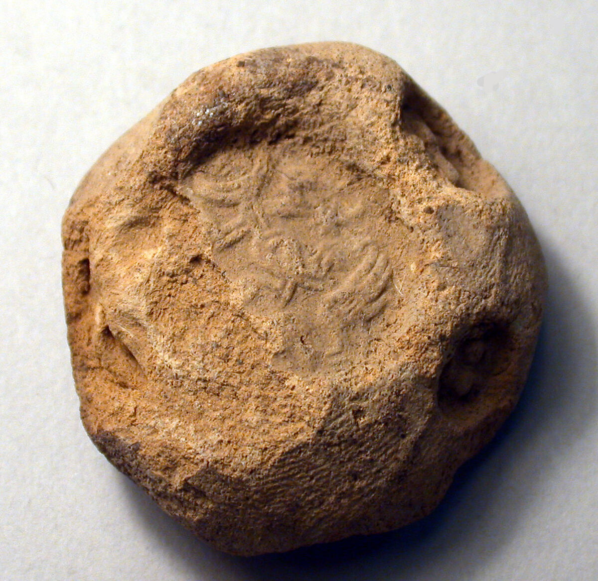 Bulla, Un-baked clay, Sasanian 