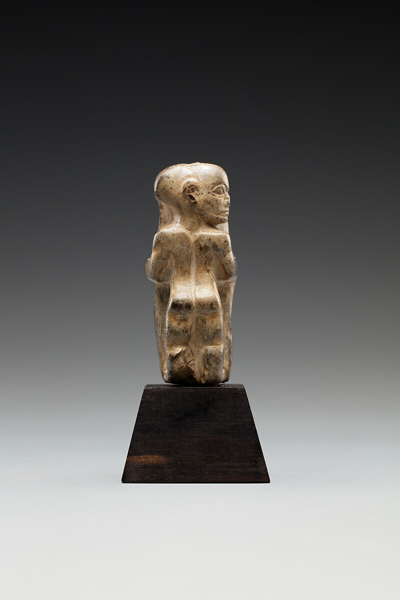 Kohl Tube Held by a Dwarf, Steatite