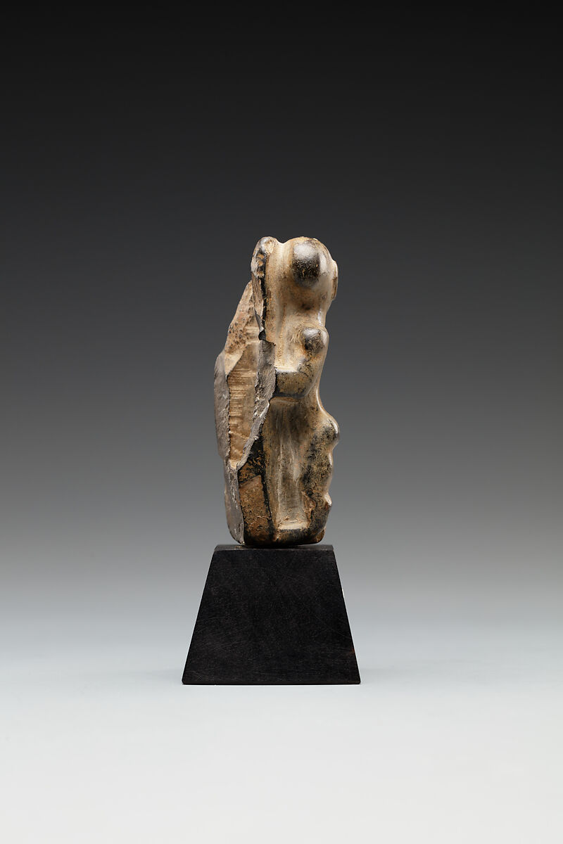 Kohl Tube Held by a Dwarf, Steatite