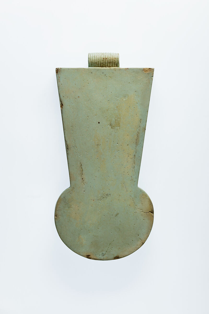 Menat with royal name Ptolemy, Faience