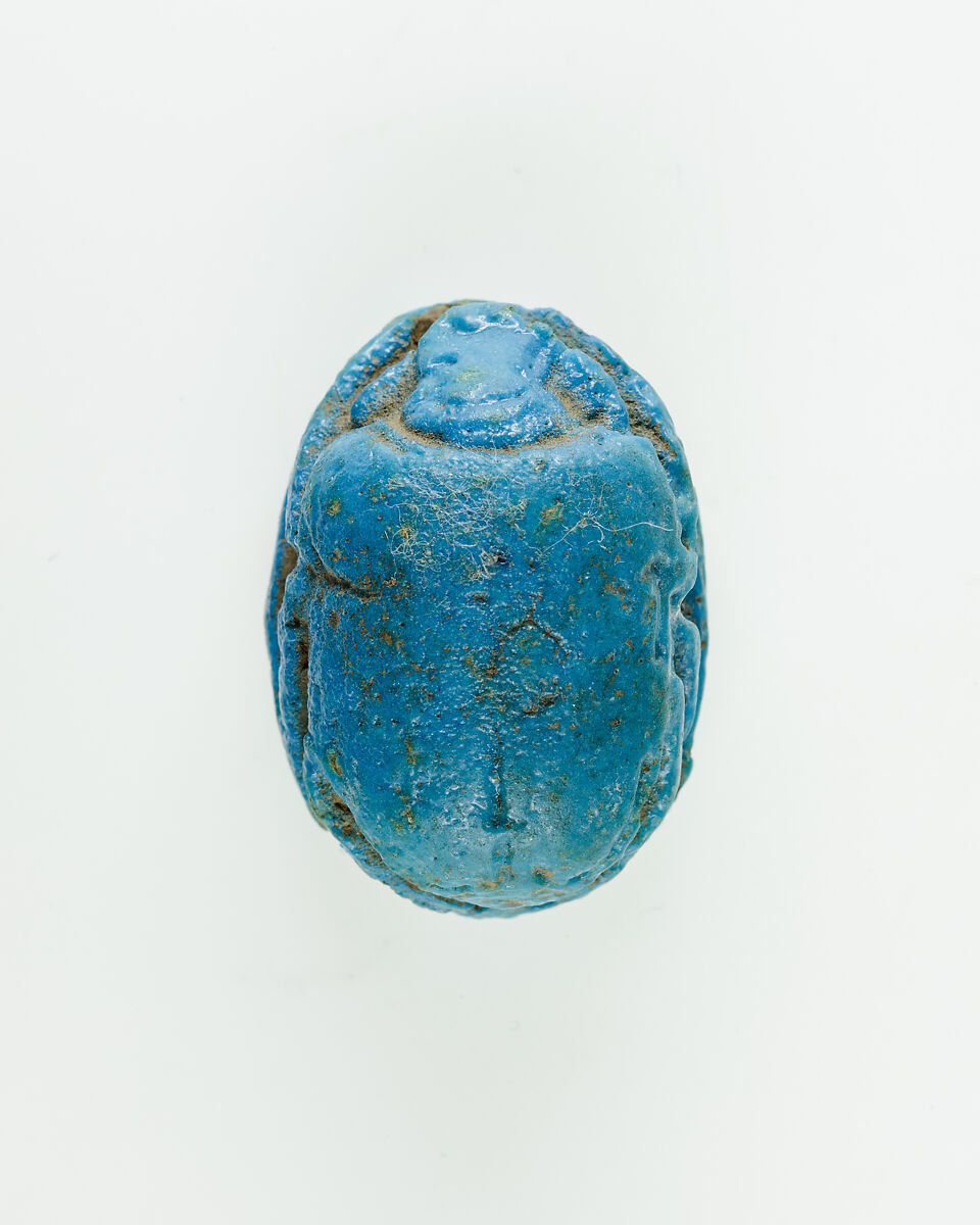 Scarab of Seti II, Faience