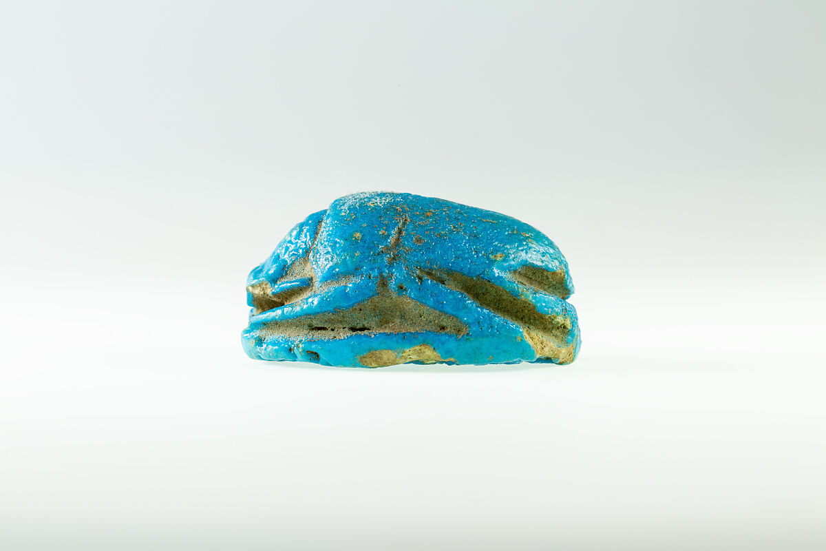 Scarab of Seti II, Faience