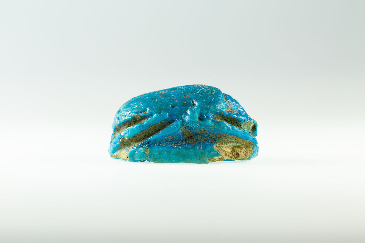 Scarab of Seti II, Faience