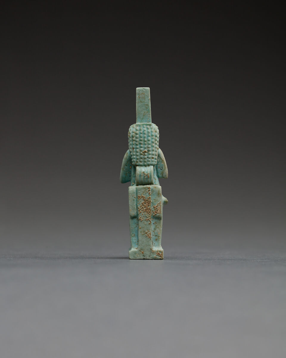 Figure of Isis nursing Horus, Faience