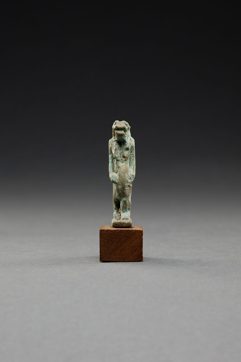Statuette of Hippo Goddess, Faience 