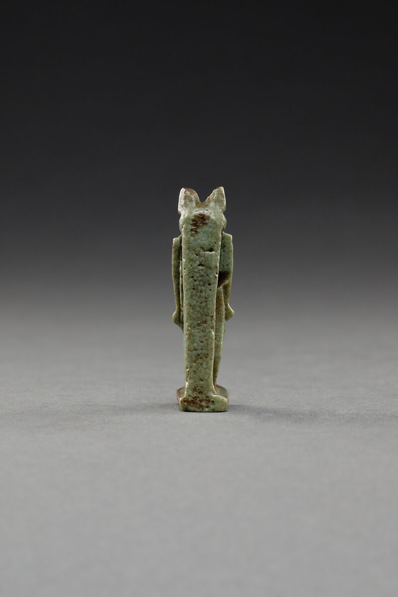 Anubis Amulet, Faience
