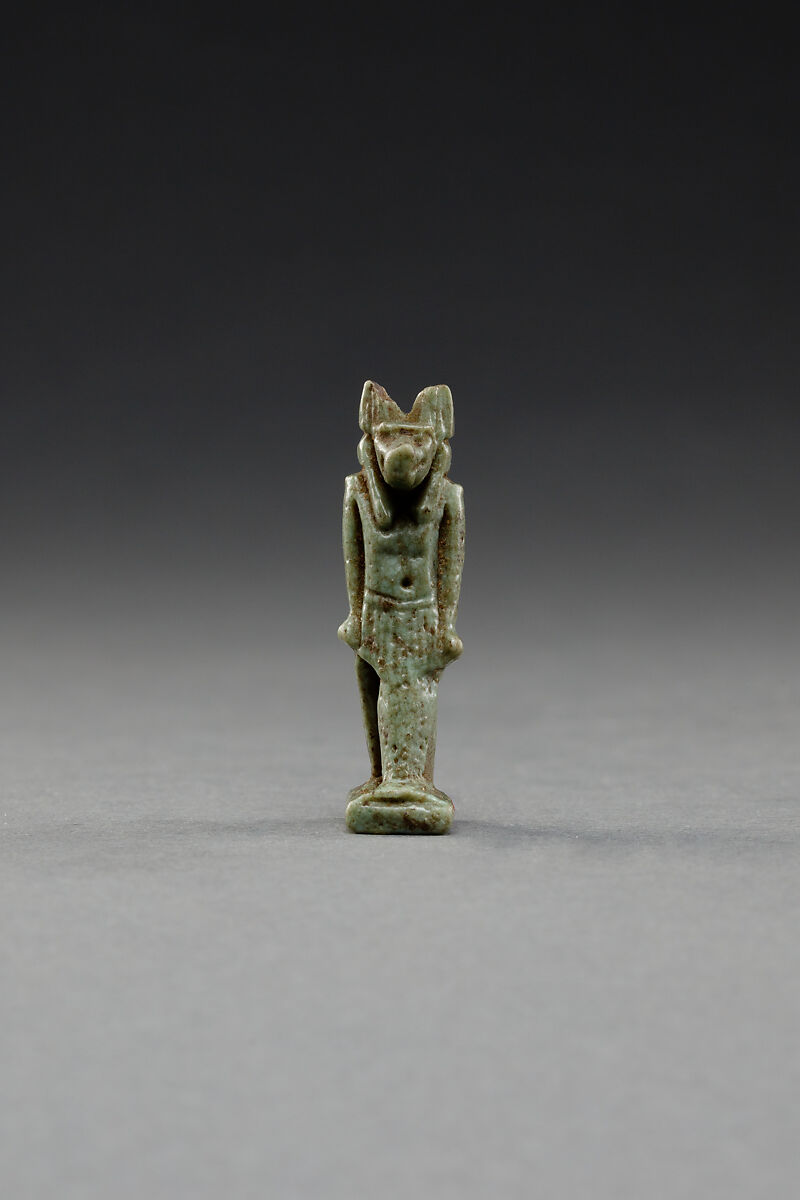 Anubis Amulet, Faience 