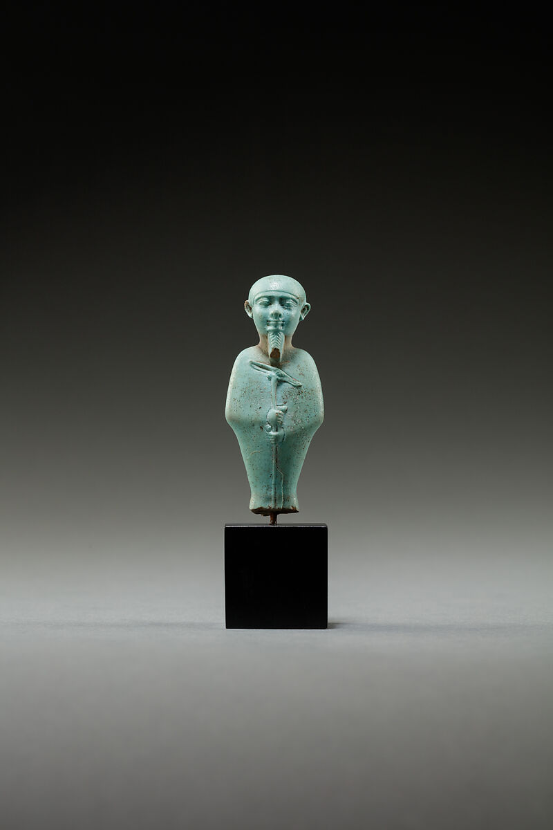 Ptah Figure, Faience 