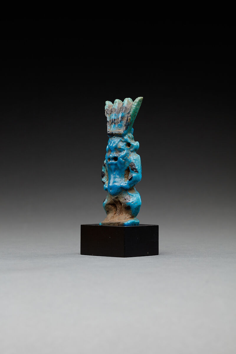 Amulet of a Bes-image, Faience