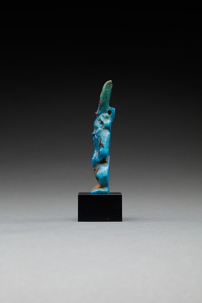 Amulet of a Bes-image, Faience