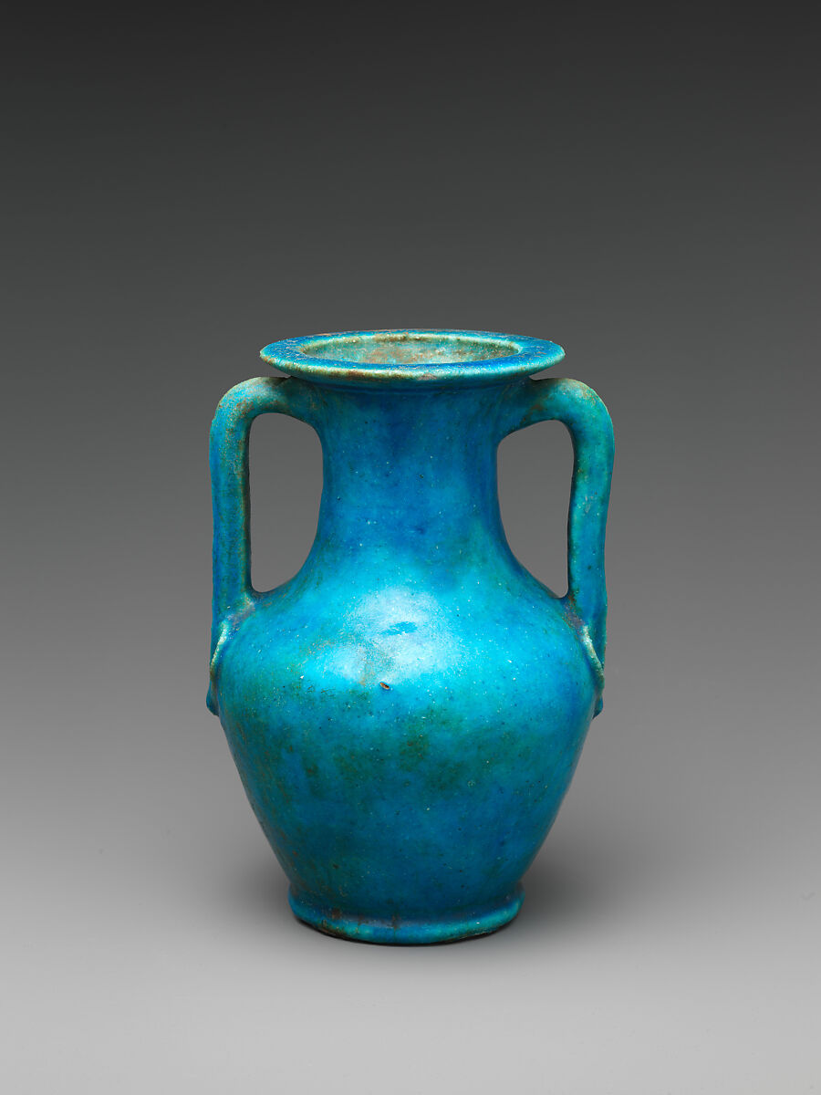 Two-Handled Amphora, Faience 