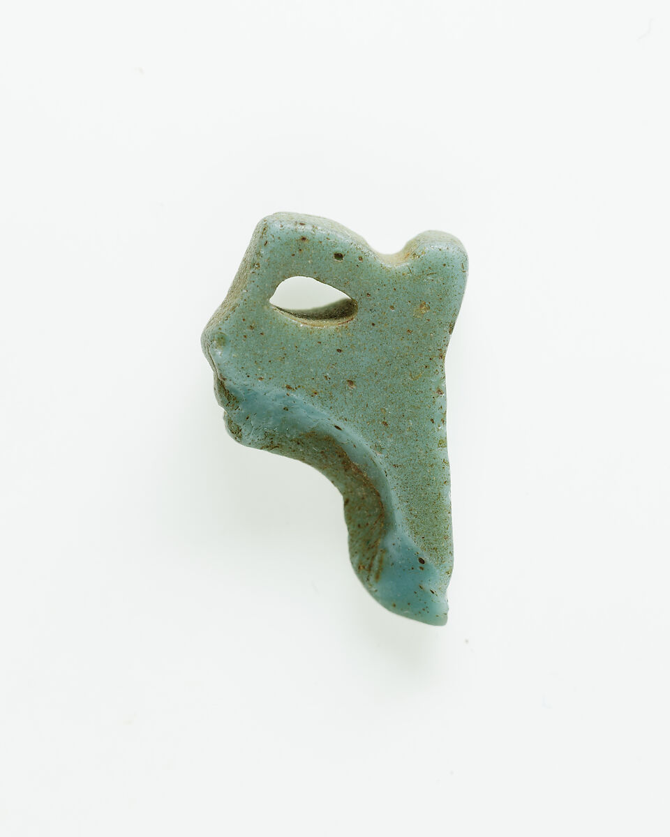 Profile Face Inlay, Faience