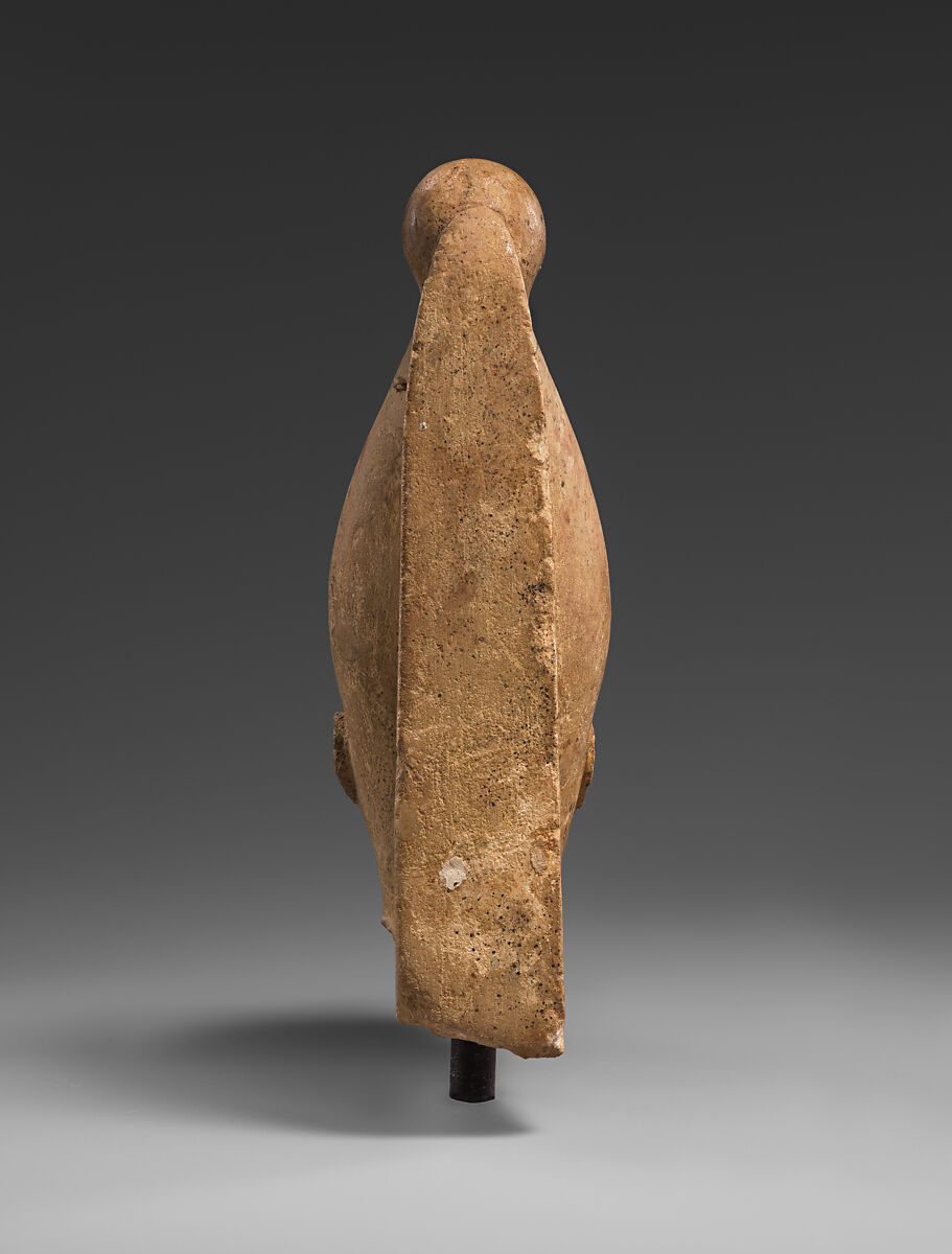 Head of a Fourth Dynasty King in a White Crown, Limestone, traces of paint