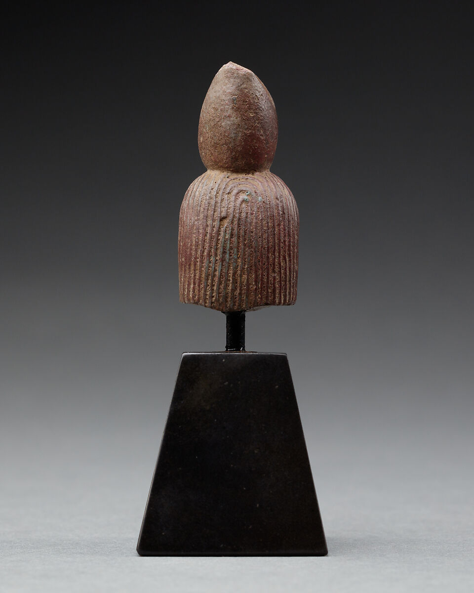 Head of a goddess, Glazed stone (?)