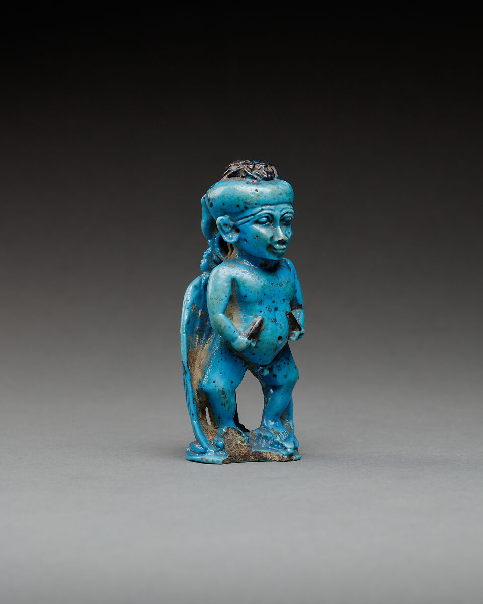 Pataikos Amulet, Faience