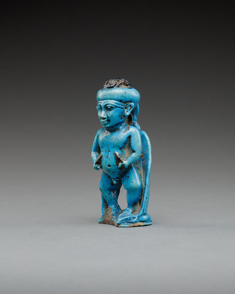 Pataikos Amulet, Faience
