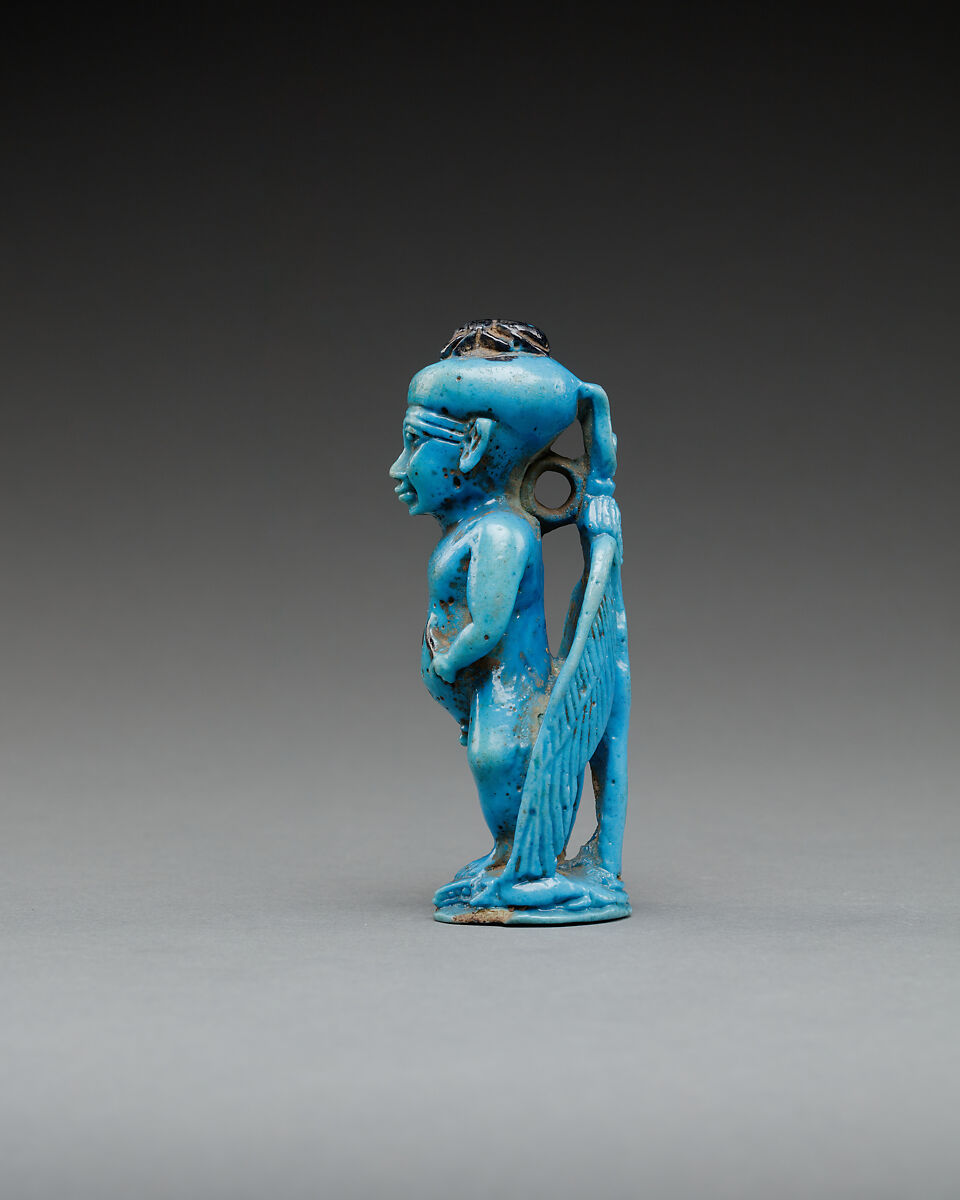 Pataikos Amulet, Faience
