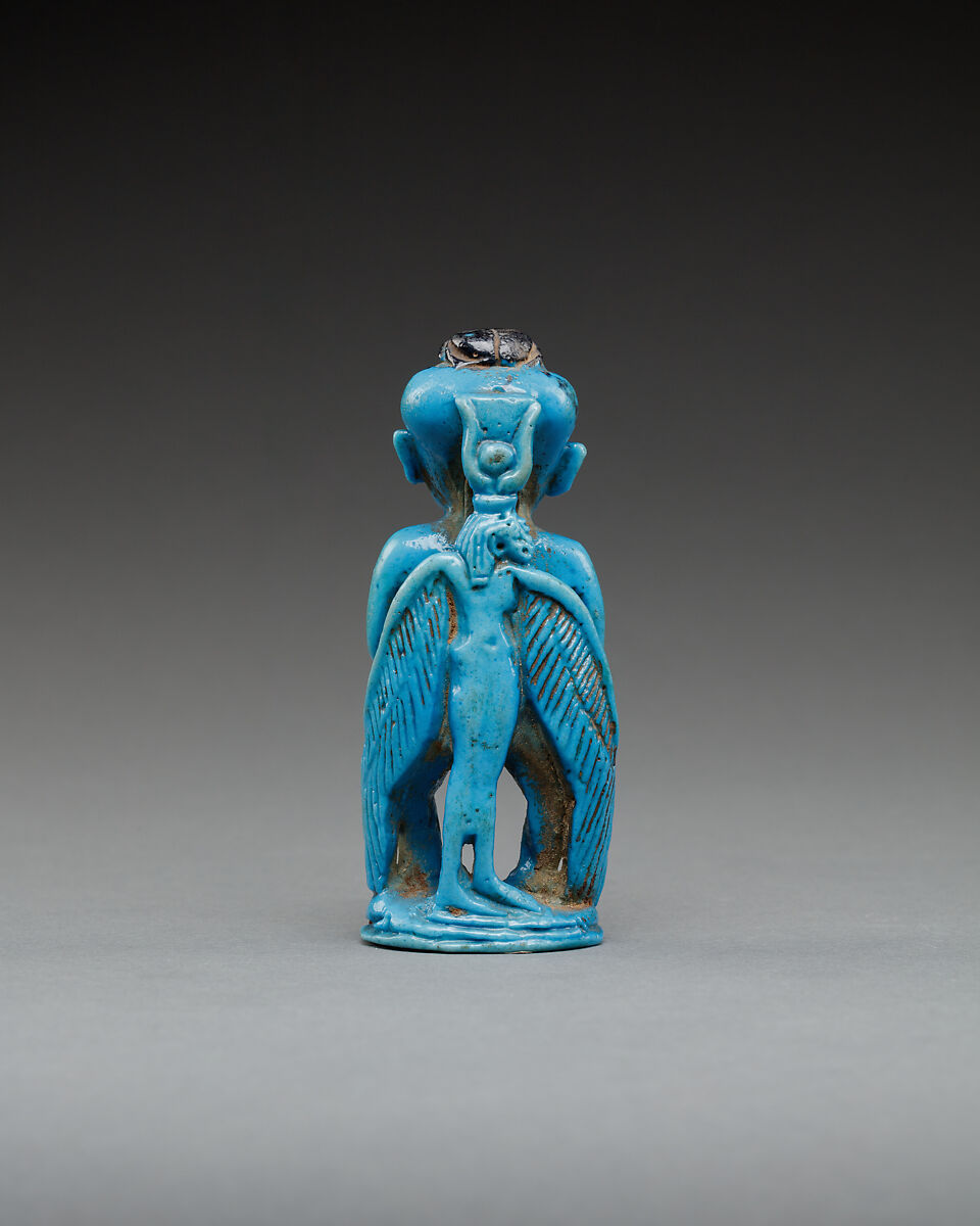 Pataikos Amulet, Faience