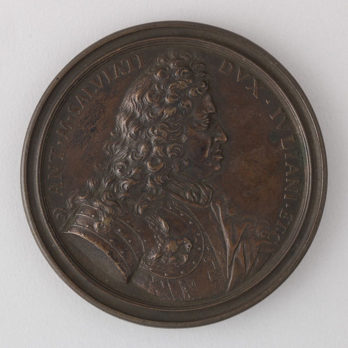 Medal Showing Antonio Maria Salviati, Duke of Juliano, Bronze, Italian 