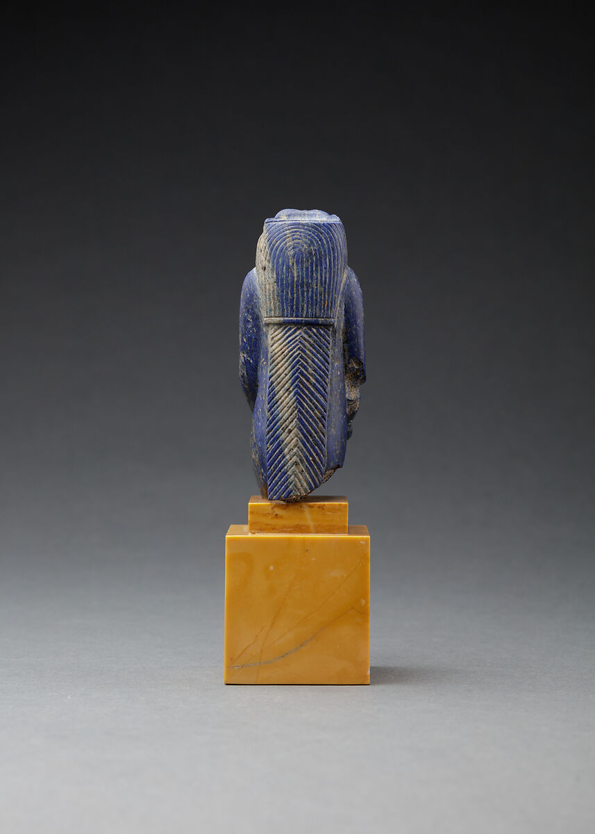 Upper Half of a Hippo Goddess Presenting a Sa-sign, Lapis lazuli