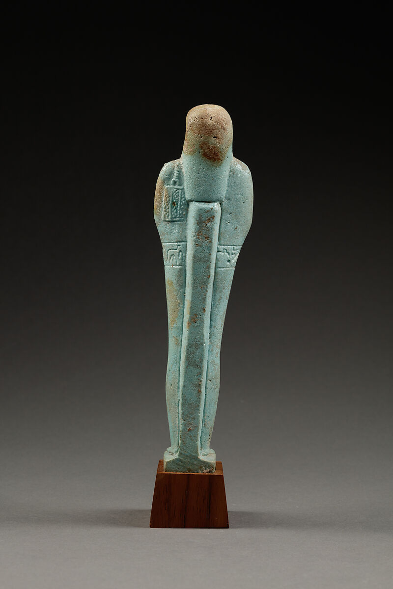 Shabti inscribed for Nesbanebdjedet, Faience