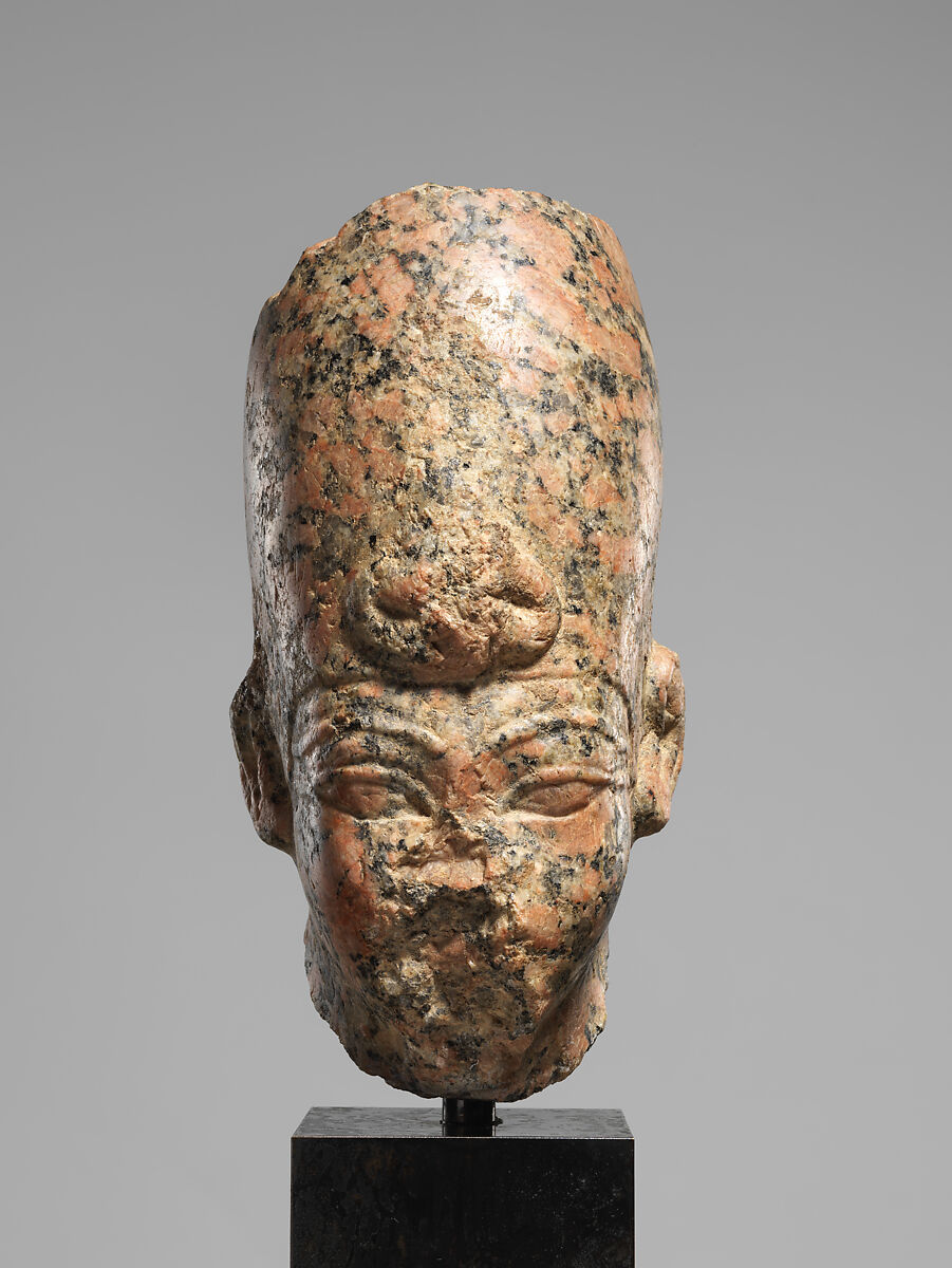 Head of Amenhotep III Wearing the White Crown, Granite 