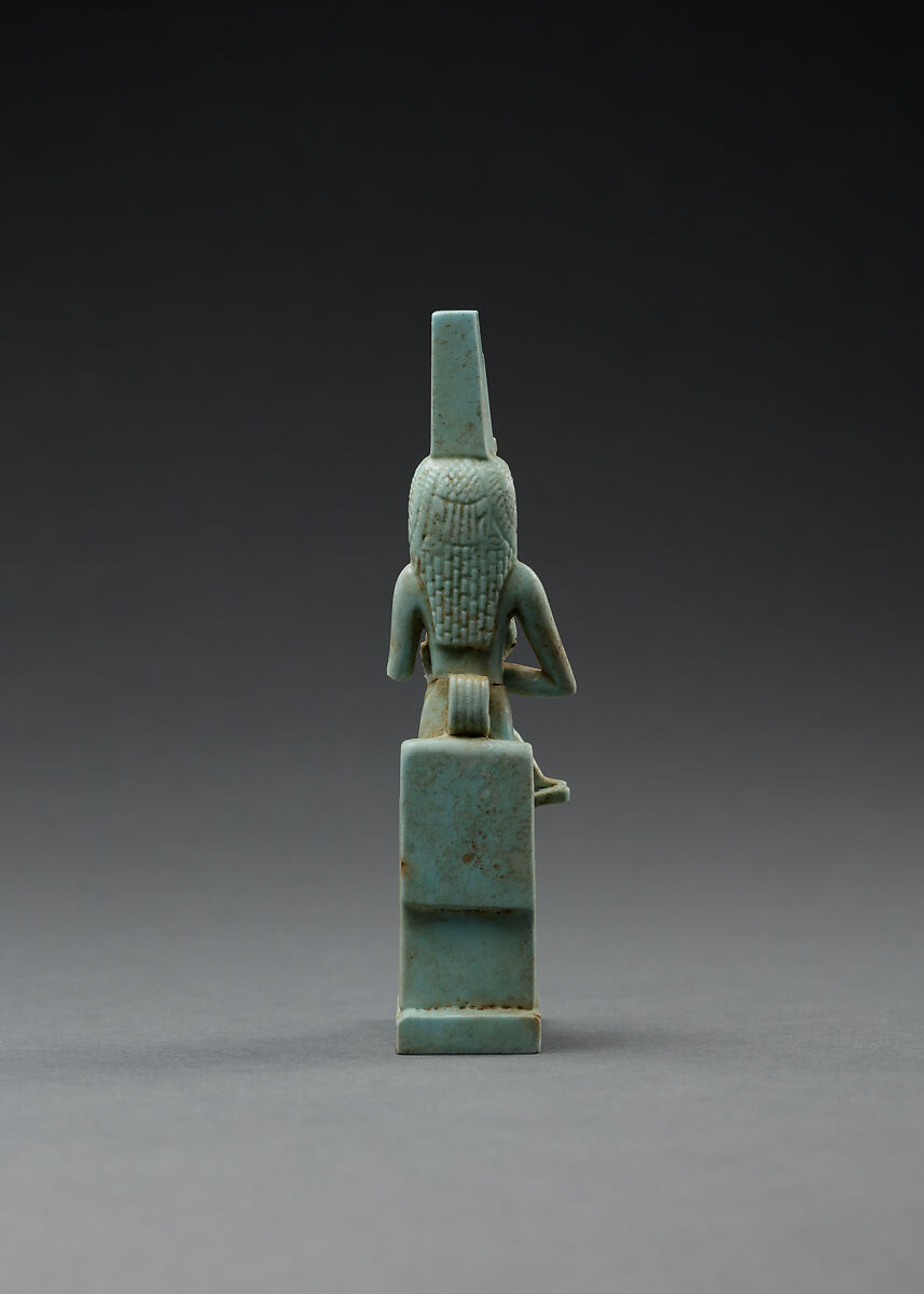 Isis nursing Horus, Faience